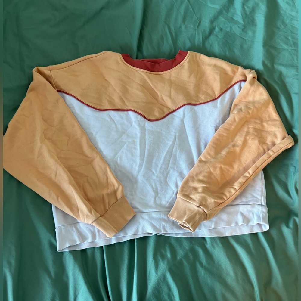 Wrangler Orange and White Women's Sweater